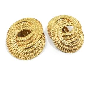 GIVENCHY braided vintage earrings